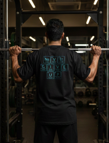 Never Give Up Oversized Tee