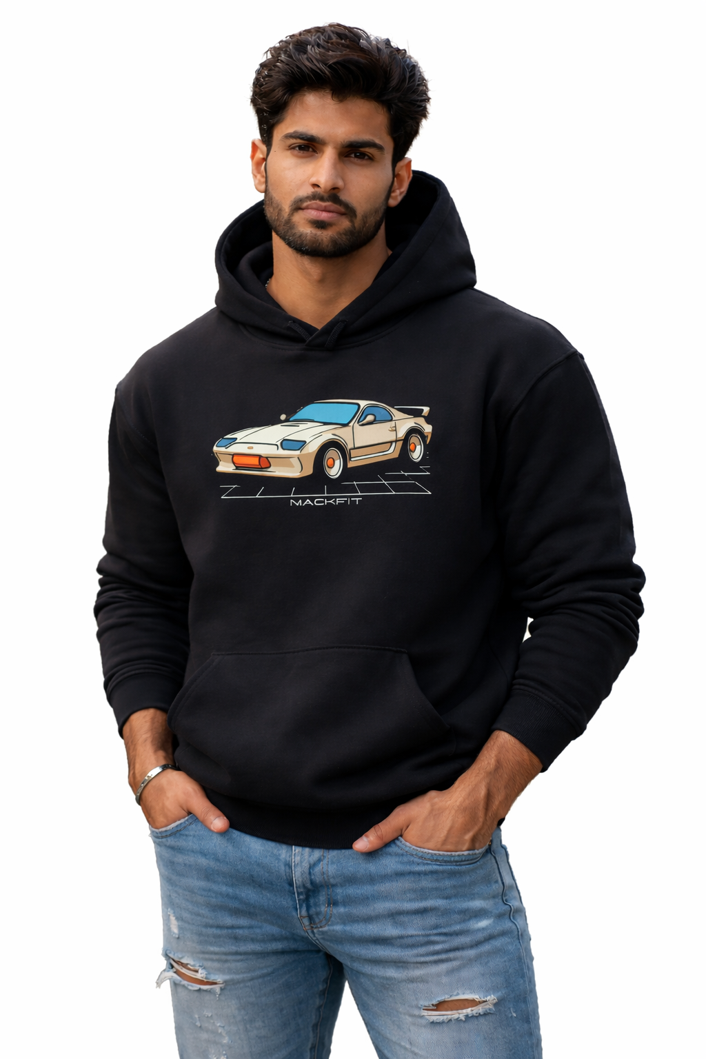 Retro Racer Graphic Hoodie